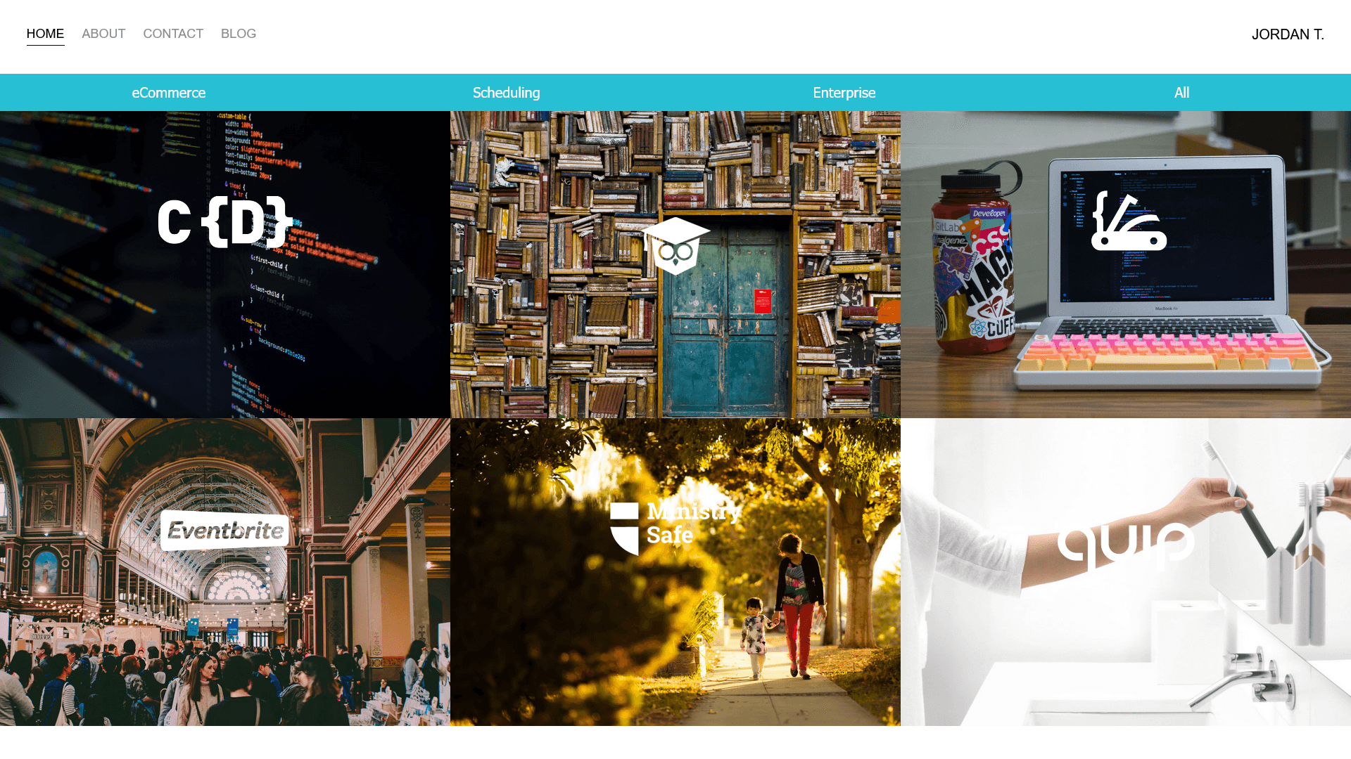 Jordan T. Portfolio Site (Devcamp) screenshot